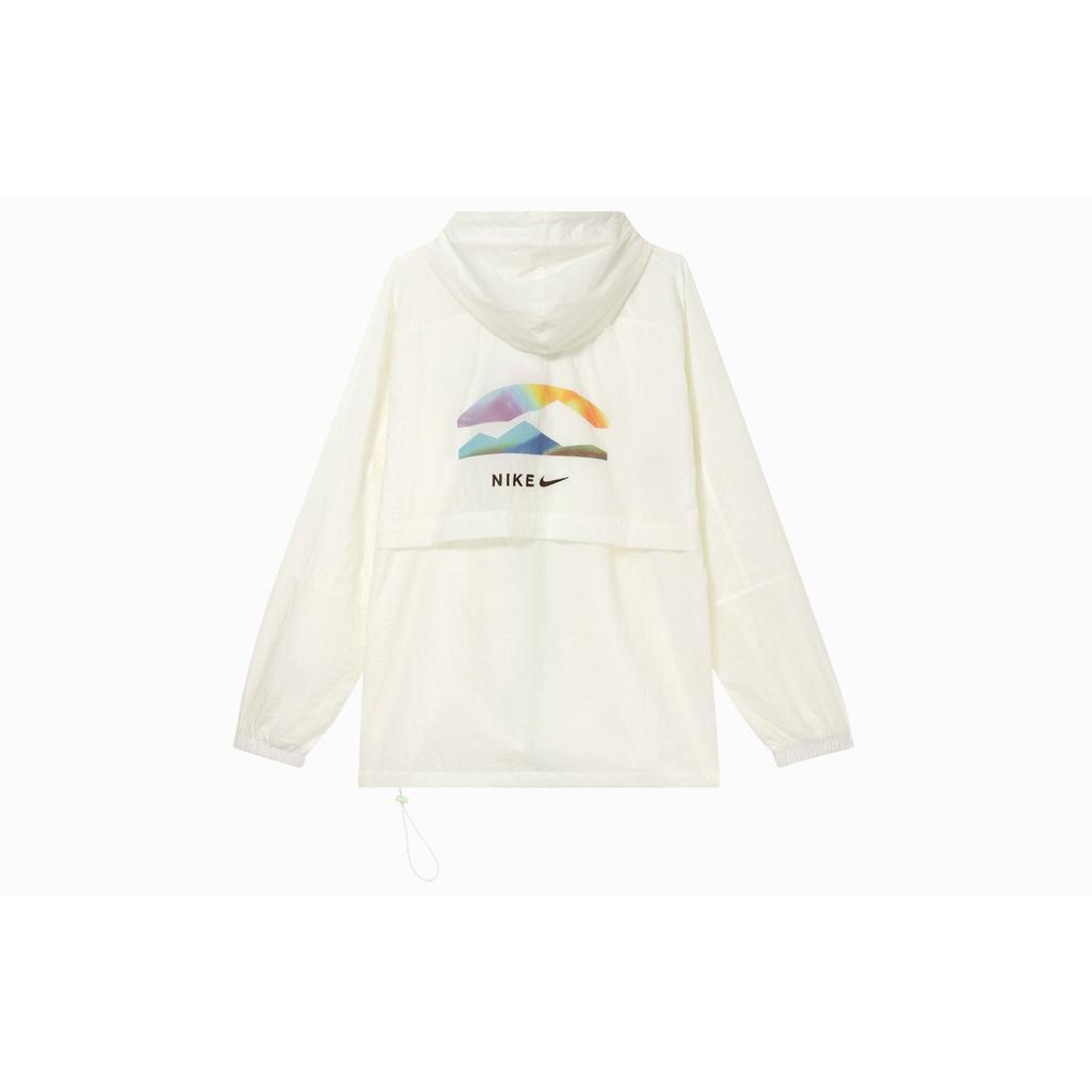 Nike Sportswear Logo Watercolor Pattern Hooded Woven Jacket Men Jacket Sail HF6170133