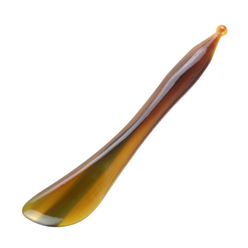 Natural Ox Horn Gua Sha Board Suitable for the Whole Body, Promoting the Flow of Meridians Neck and Leg Beauty Massage Board