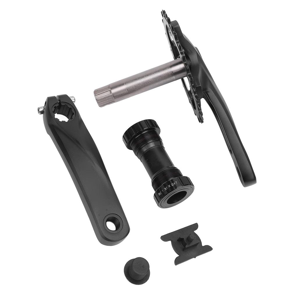 Kids Cycle Crankset with Bottom Bracket Hollow Integrated BCD104mm 34T Aluminum Alloy Cycle Chainrin