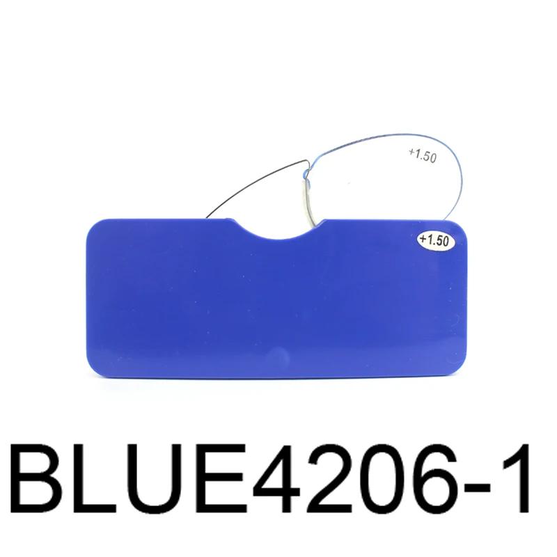 Foam Nose Reading Glasses Men With Case Women'S Clip On Nose Pads Mini  Portable Wallet Reader