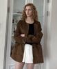 Delidi Rise Suede Jacket (Light Brown)