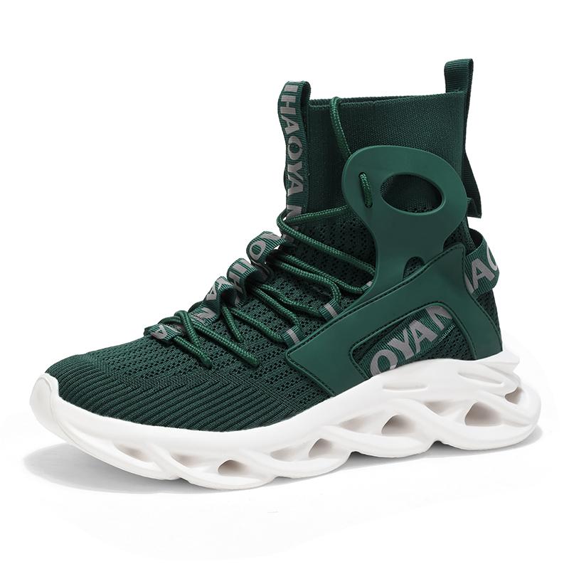 TUINANLE Tides Men Breathable High Top Tenis Sneakers Sport Running Casual Lace Up Walking Sneakers