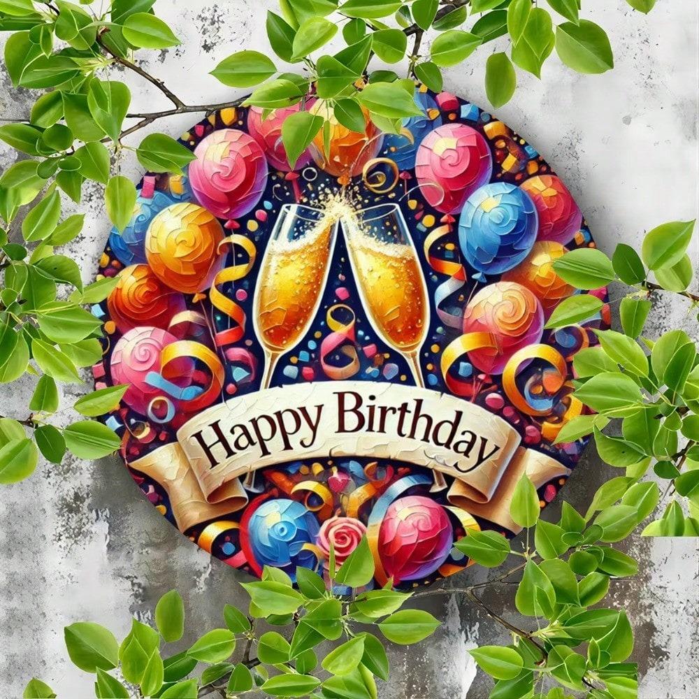 LED Marquee Birthday Sign 16 Color Remote Wall Decor Light Up Home Bedroom Living Room