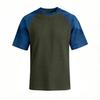Women’s Casual Vintage Lightweight Plus Size Waffle Knit Raglan Crewneck Top Loose Fit Short Sleeve Pullover Shirt