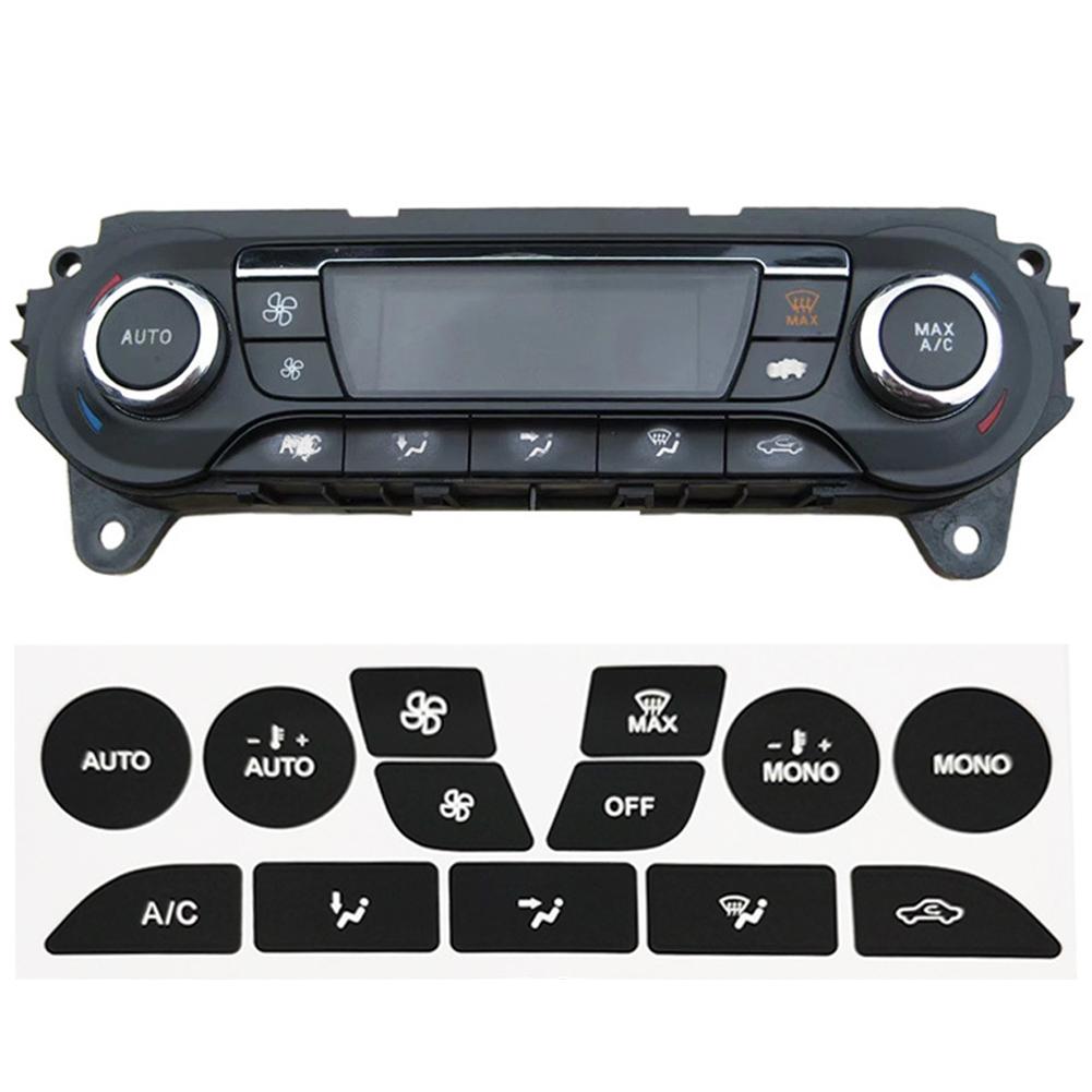 Set da 13 Pezzi Decalcomanie Viniliche per Riparazione Clima Auto Accessori Cruscotto Aria Per Ford Focus Adesivo Pulsante per Ford Focus 2 MK2 99-05