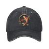 Kawaii Koi Anime Japanische Baseballkappe Retro Used Gewaschen Snapback Hut Unisex Outdoor Workouts Verstellbare Passform Hüte Kappe