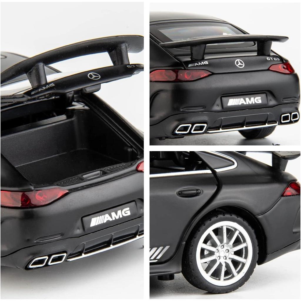 1/32 Benz AMG GT63 Model Car Alloy Diecast Pull Back Toy Car with Sound and Light Door Can Be Opened Toy Vehicle for Kids Gift
