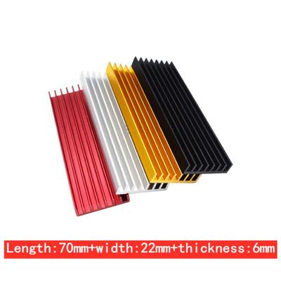 M2 Solid State Hard Drive Heat Sink Aluminum 70x22x6mm 2280 NVME SSD PCIE Heatsink Radiator Thermal Cooling Vest Set
