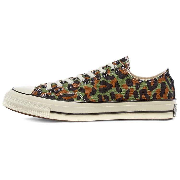 Converse Chuck 70 Low 'Animal Print' (Unisex) Olive / Egret / Black Canvas Shoes 167498C