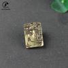 Brass Guan Gong Head Statue Keychains Pendants Handmade Vintage Chinese God of Wealth Pure Copper Keychians Car Hanging Jewelry