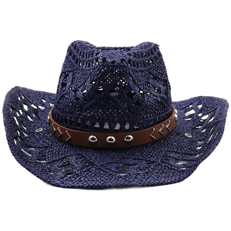 Cowboyhut für den Urlaub, Schmuck, Strohhut, Strand, Panamahut für Club, Karneval, Musikfestival, coole Disco-Party