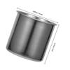 Copo de Arroz Aço Inoxidável 250ml Borda Lisa Recipiente Medidor Suporte de Armazenamento de Cozinha Copo Medidor Multifuncional