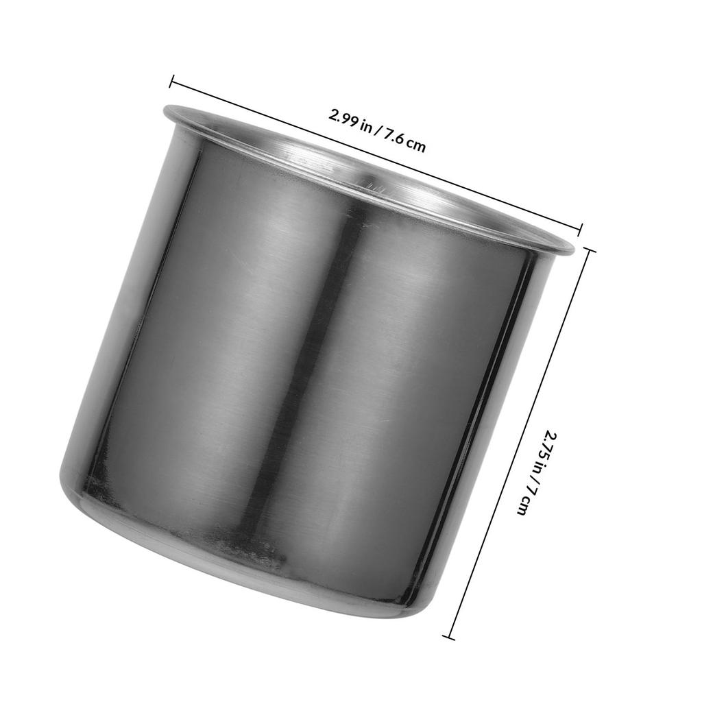 Copo de Arroz Aço Inoxidável 250ml Borda Lisa Recipiente Medidor Suporte de Armazenamento de Cozinha Copo Medidor Multifuncional