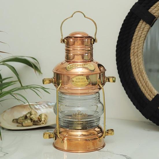 Brass Kerosene Lantern  Nautical Maritime Decor