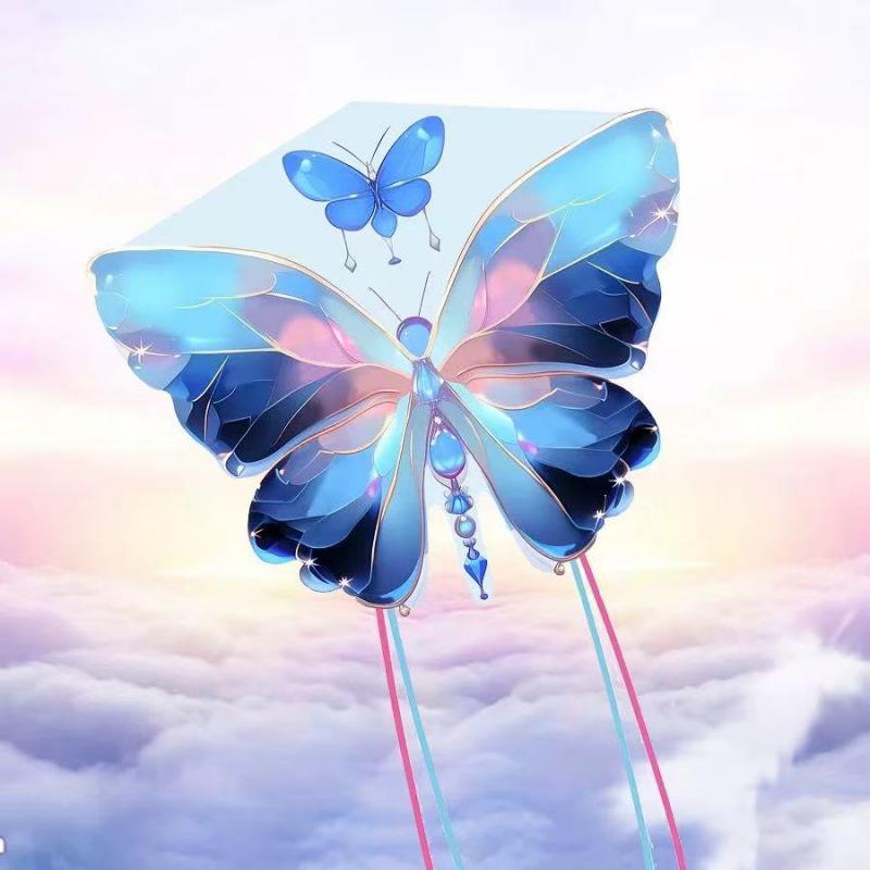 High-Grade Cartoon Butterfly Kite - Easy to Fly in Light Breeze for Kids & Adults
