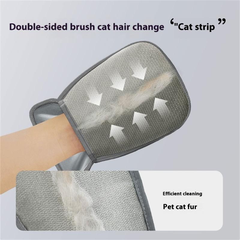 Pet Hair Removal Glove Static Grooming Tool For Cats Dog Massage Brush Washable Reusable Furs Cleaning Accessory