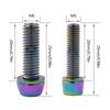 Bike Stem Bolts,Steel Tapered Bike Stem Bolts Bicycles Handlebar Bolts Screws with Washers for MTB/Road Bike