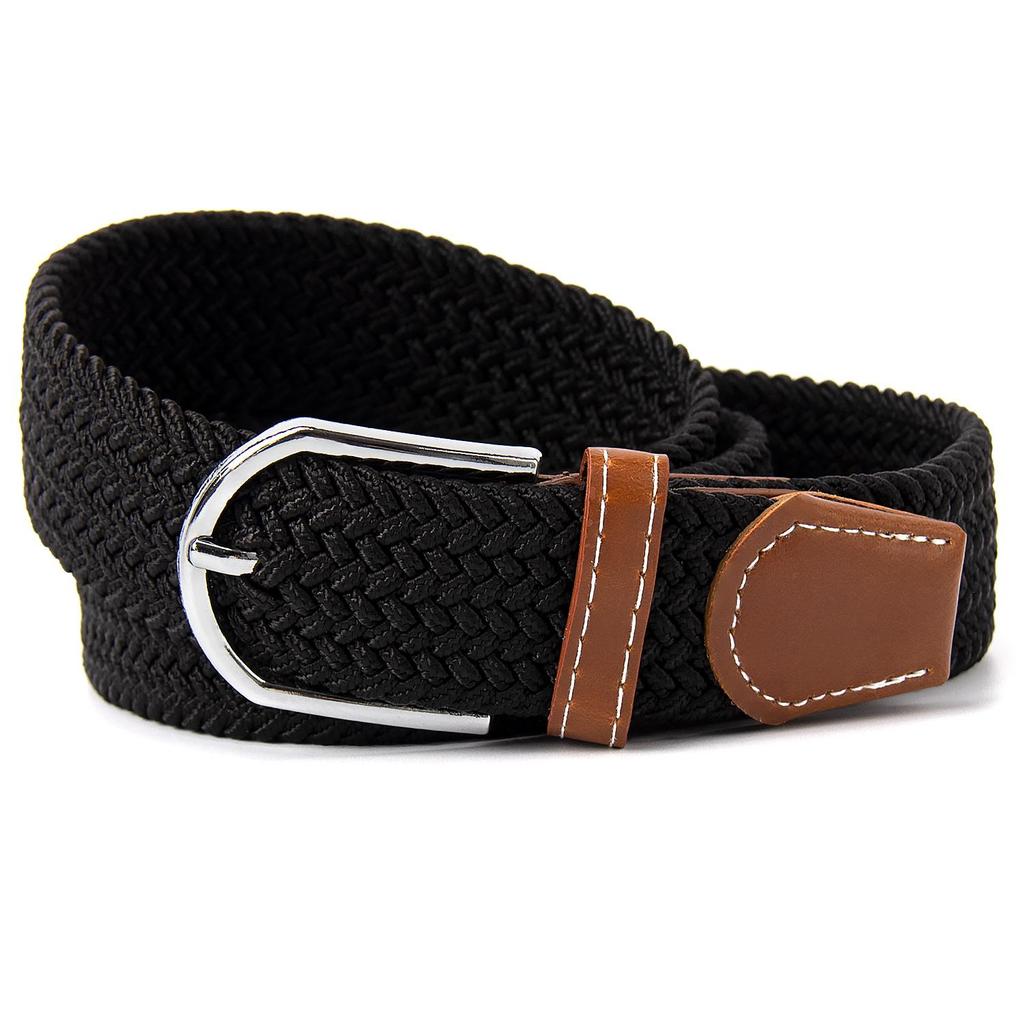 New Elastic Braided Cotton Belt with Alloy Pin Buckle - Versatile for Children's Wear