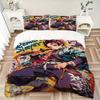 3pcs Demon Slayer Quilt Cover Set (1 Quilt Cover + 2 Pillowcases Without Pillow Core), High-Definition Printing for Home and Dormitory.C031