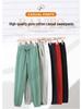 Women's Casual Summer Cotton Harem Sweatpants - Loose Fit, Cuffed, Sports Style