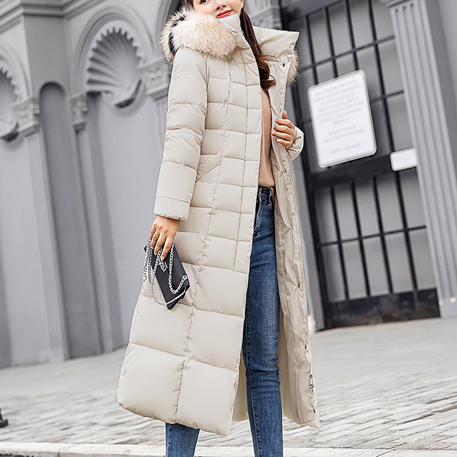 

Женская теплая однобортная хлопковая куртка больших размеров с капюшоном средней длины, тонкий кардиган, пальто XXL белый