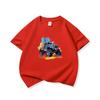Kids Cotton T Shirt Cool Watercolor Offroad Car Print Crew Neck Short Sleeve Tee Casual Breathable Boys Girls Summer Tops