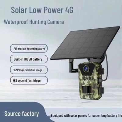Câmera de Caça Solar 4G Ultra HD 2024 com Visão Noturna Infravermelha e Detecção de Movimento