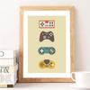 Gaming Room Wall Art Print Canvas Painting Gamer Gift Video Game Vintage Poster Gamepad Controller Picture Boys Kids Room Decor No Frame