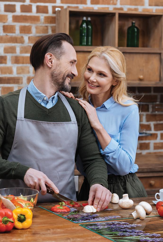 SZKLANA PŁYTA OCHRONNA NA KUCHENKĘ 90x52 LAWENDA