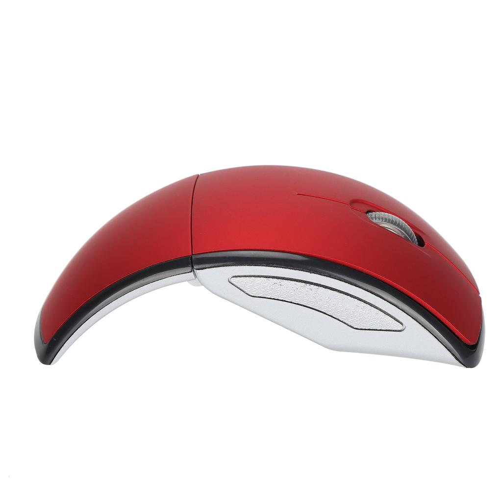 Wireless Mouse Smart Slim Mini Portable 2.4G Cordless Mouse with USB Receiver for Office Laptop Computer TabletRed
