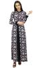 Bimba Women's Rayon Printed Maxi Winter Jilbab Dress