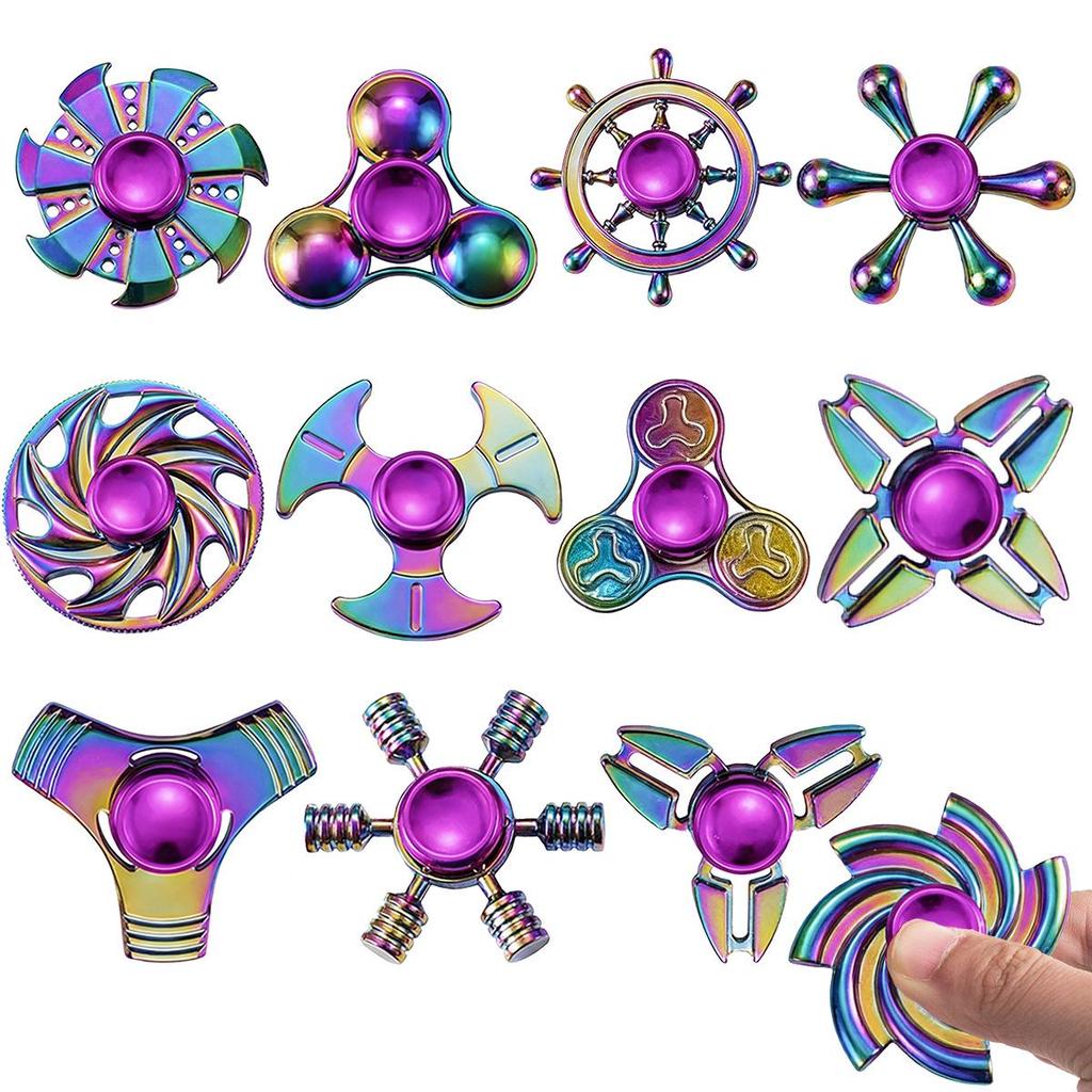 Alloy Fidget Spinner Stress Relief Toy - Handheld Finger Gyroscope Spinner