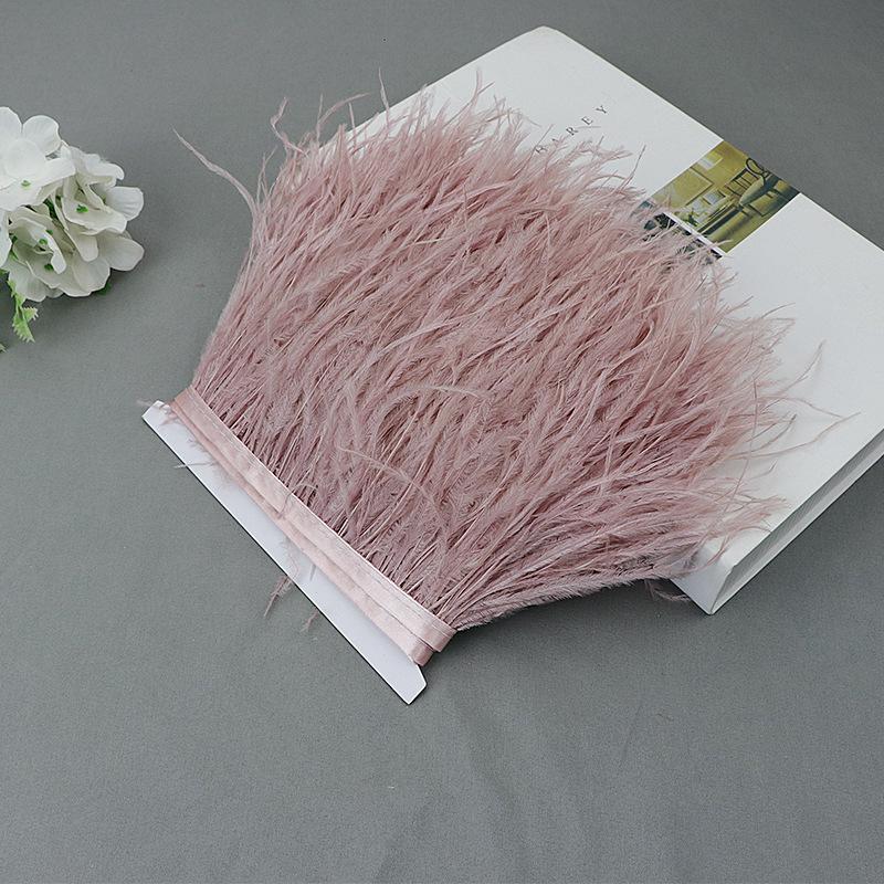 Ostrich Feather Lace Cloth Bandwidth 10-15Cm Stage Performance Clothing Decoration Accessories Lace Feather Ribbon