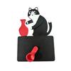 Jijijing Cat Pushing Vase Refrigerator Magnet, 3D Printed Whiskers Holder Pet Memorial Keepsake Decoration, Gift for Cats Lovers
