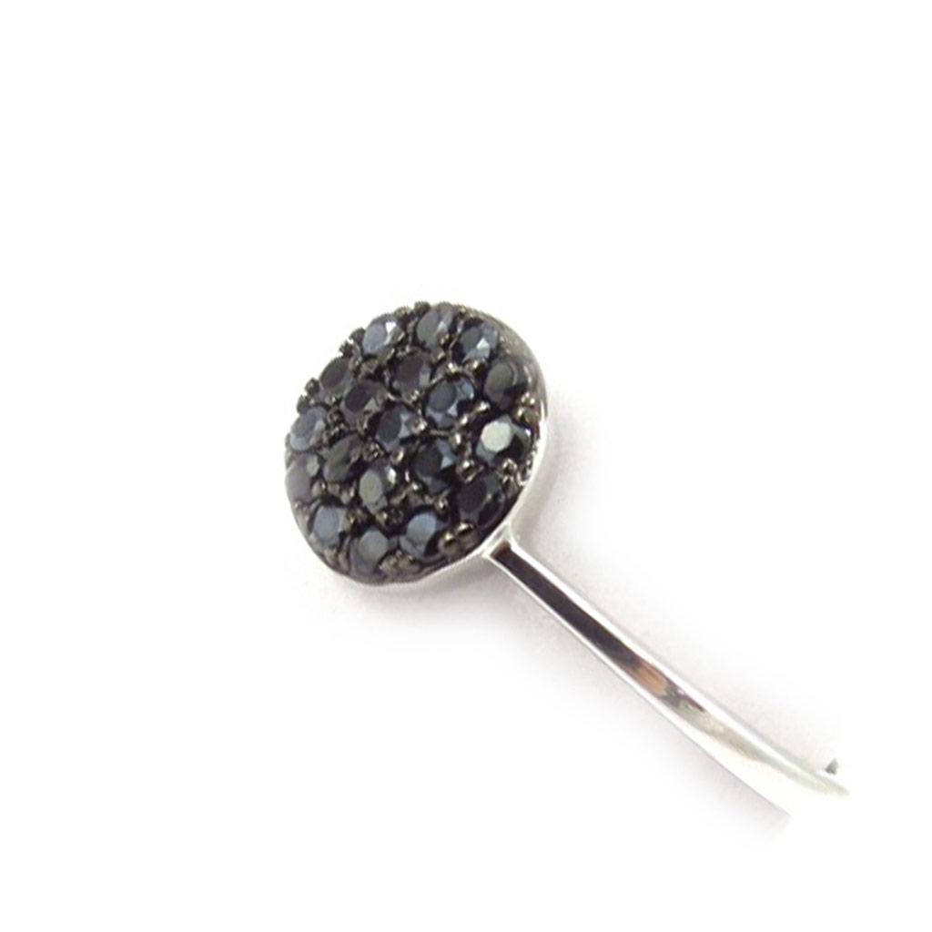 Silverring 'Sissi' svart silver (rhodinerad) - 7 mm