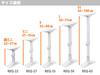 HEIAN SHINDO Furniture Fall Prevention Tension Rod White Mounting Height Heian Shindo Kogyo 50~75cm REQ-50