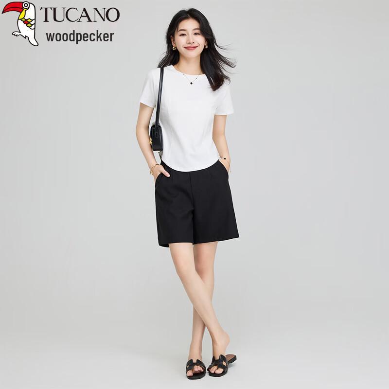 Woodpecker Women's Summer Slim Fit Round Neck T-Shirt