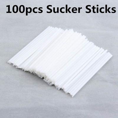 100 Pcs Pop Food Sucker Sticks Chocolate Cake Lollipop Sweet Candy Making