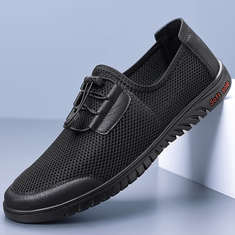 Trendy Brand Men'S Summer Outdoor Casual Shoes Breathable Mesh Sports Shoes Soft Soles Comfortable Versatile Men'S Work Shoes