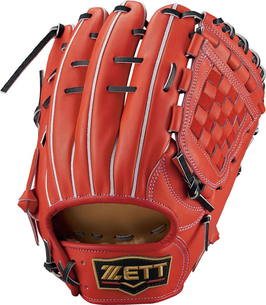 ZETT Pro Status SE Baseball Glove for Sosuke for Second and D (BPROG566S) Genda, Right-Handed Throw, Shortstop, Orange/Black