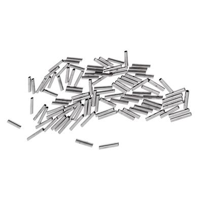100 pièces de manchons à sertir, différentes tailles de 1,0 mm, 2,0 mm, 1,0 x 8 mm.