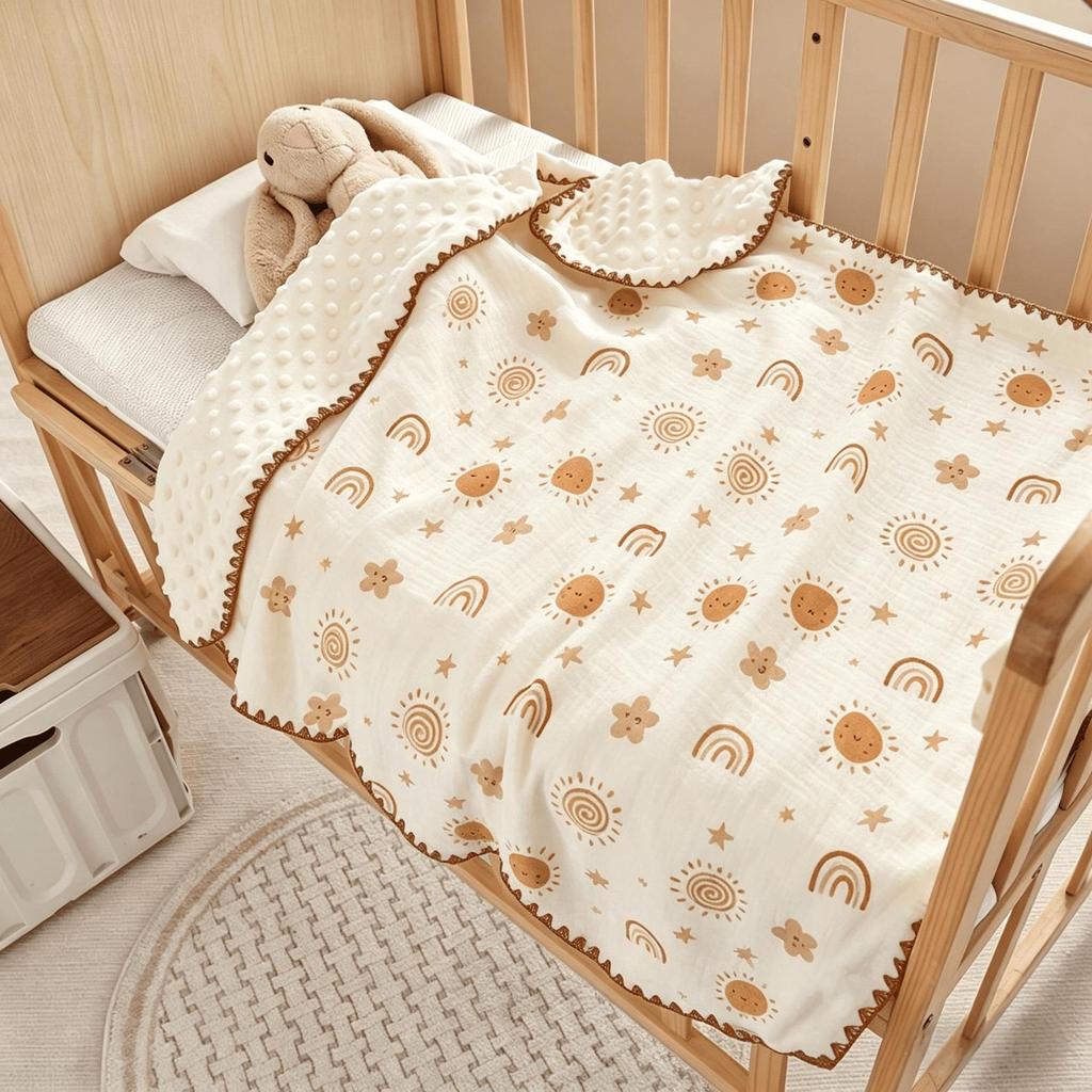 Copertina Doudou per Neonati: Copertina Leggera Primavera/Autunno e Coperta per l'Asilo per Neonato