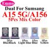 5Pcs Mix Color SIM tray Holder SD Card Power Volume Buttons Side Key On Off Adapter Drawer For Samsung A05 A05s A15 A25 A35 A55