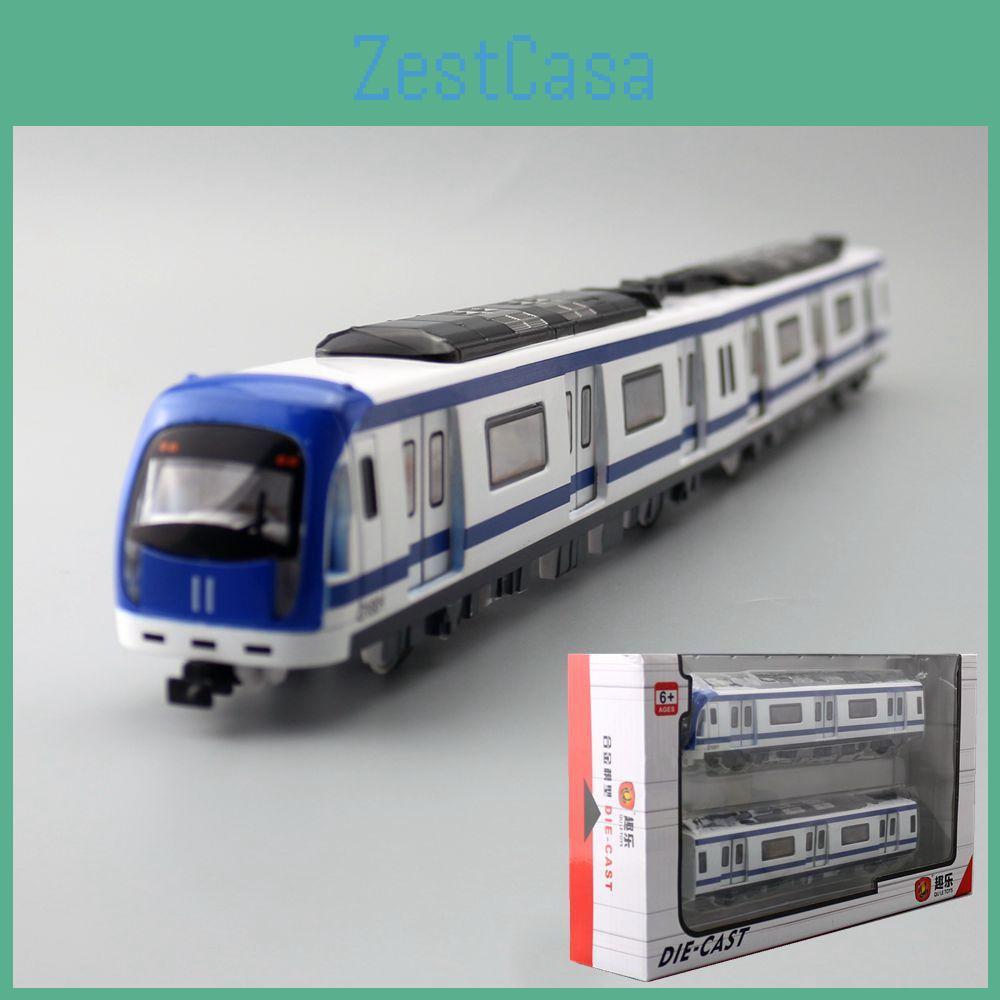 Metro Transit Rail Trains Model Toy Set With Light Sound Effects For Gift Kids