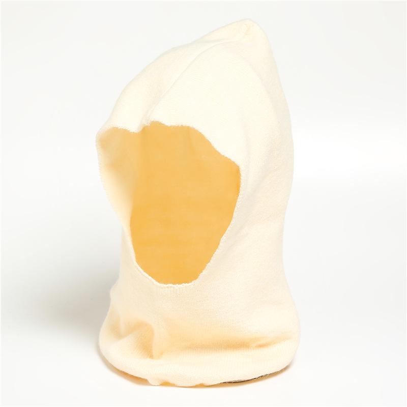 Sweter szalik i czapka zintegrowane jednolity kolor wszechstronna osłona szyi dzianinowa bez aksamitu na zewnątrz ciepły szalik rowerowy