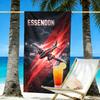 Essendon Football Print Beach Towel Design, Soft, Lightweight. for Home Bathroom, Spa, Pool, Yoga, Surfing, Camping, Gift for Family, Friend