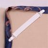 4pcs/lot White Bed Sheet Mattress Cover Blankets Grippers Clip Holder Bed Fasteners Elastic Straps Fixing Slip-Resistant Belt