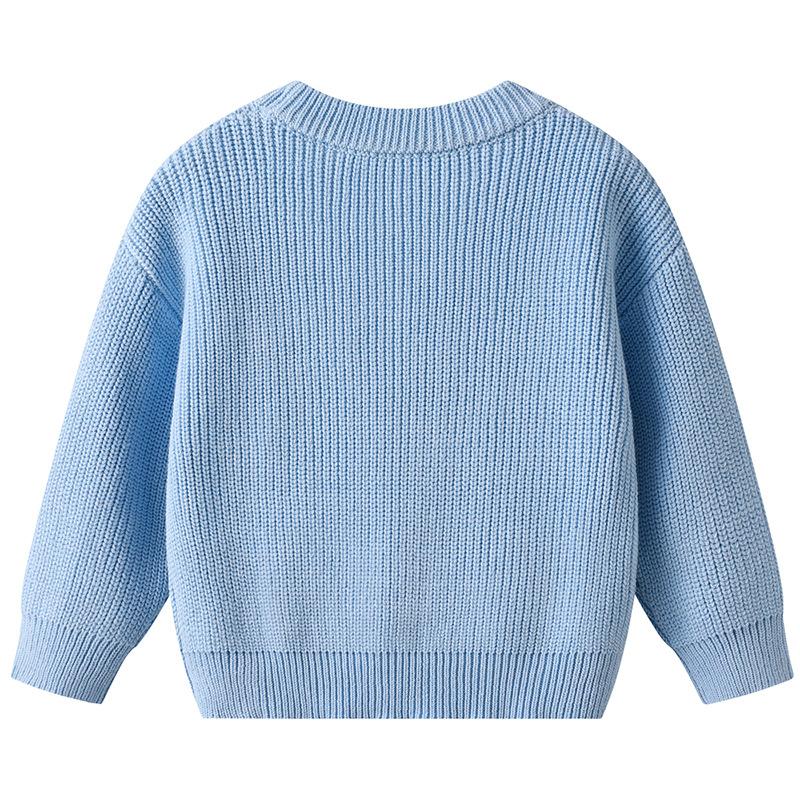 Autumn and Winter Hand-embroidered Bow Baby Base Knitted Sweater Birthday Etsy DIY Children's Sweater