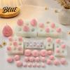 Easy to Clean Baking Molds Strawberry Shaped Silicone Mold DIY Mousse Cake Ice Cream Kitchen Gadgets for Chocolate Maker Resin Candle Soap