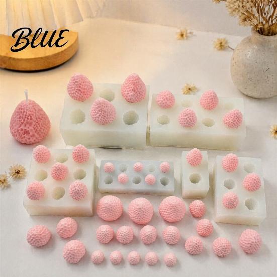 Easy to Clean Baking Molds Strawberry Shaped Silicone Mold DIY Mousse Cake Ice Cream Kitchen Gadgets for Chocolate Maker Resin Candle Soap